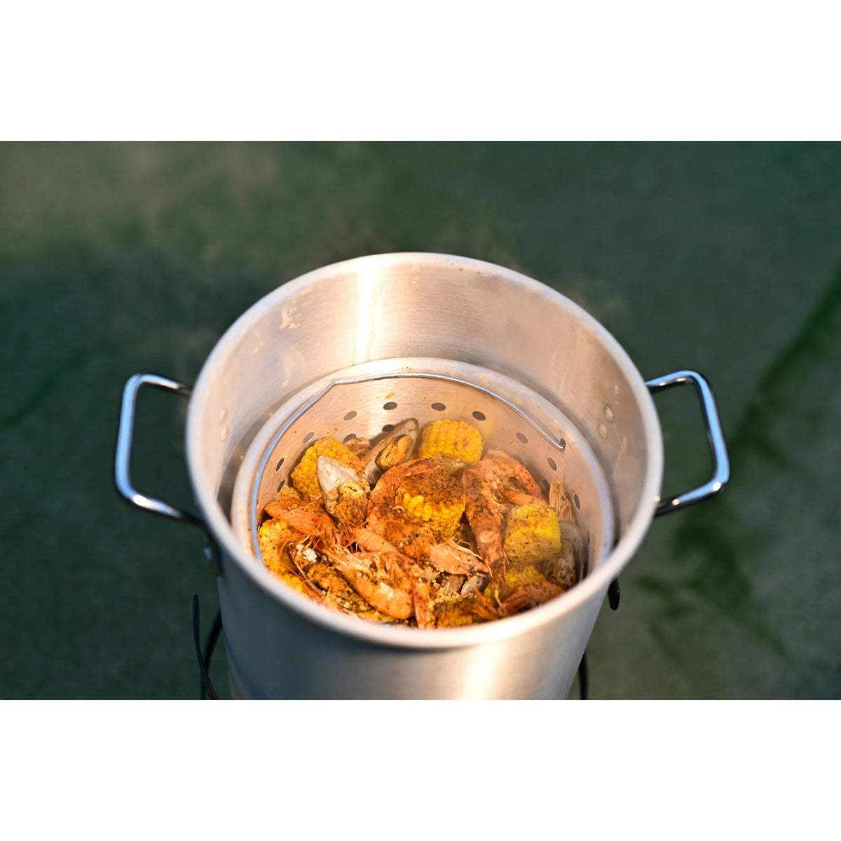 Barton 64 Qt. Aluminum Turkey Deep Fryer Pot With Injector Thermometer Kit and 100,000 BTU Outdoor Propane Stove Burner Stand for 28Lb Turkey, Outdoor Cooking Seafood Boiler Roaster Crawfish Boiling