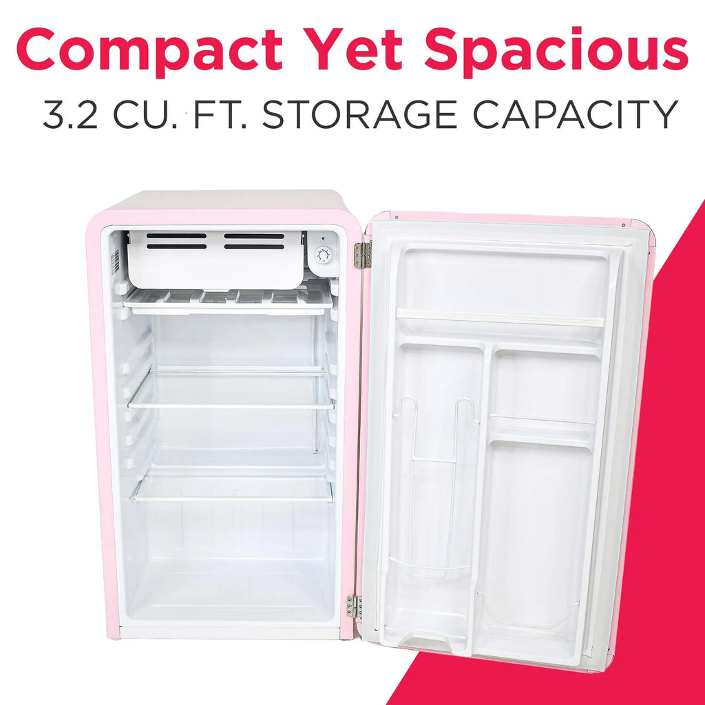 Frigidaire 3.2 Cu. ft. Single Door Retro Compact Refrigerator EFR372, Blue