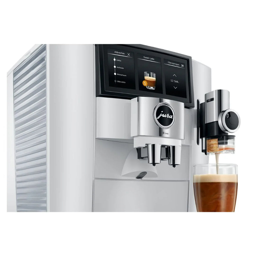 Jura J8 Twin Superautomatic Espresso Machine | 31 Recipes | Diamond Black | 15658
