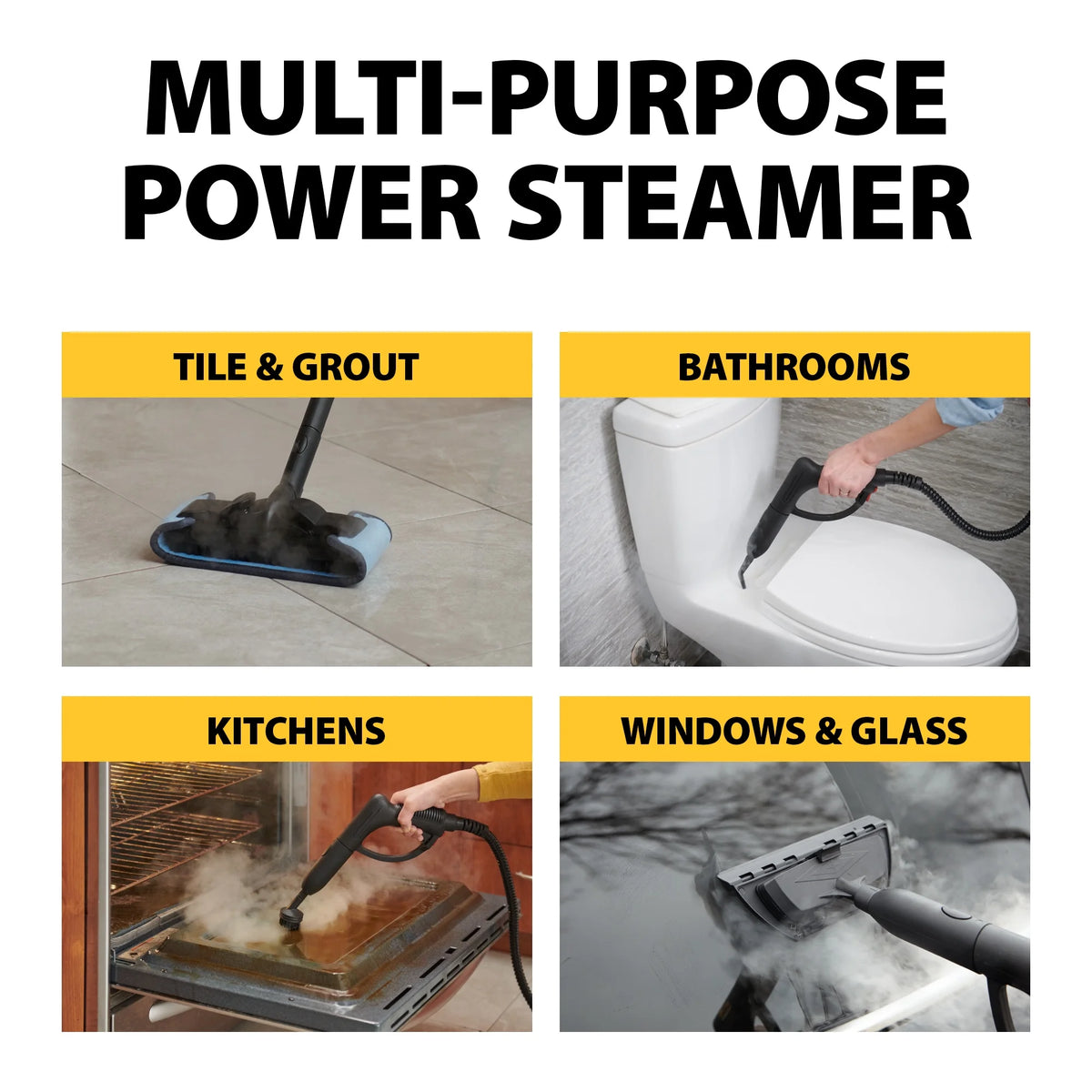 Wagner Steam Cleaner and Mop for Multi-Surface Projects, 18pc Accessory Set, 915e On-Demand Power Steamer