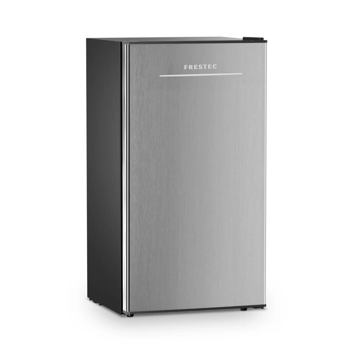 Frestec 3.2 Cu ft One Door Mini Fridge, Estar, Stainless Steel Look, New