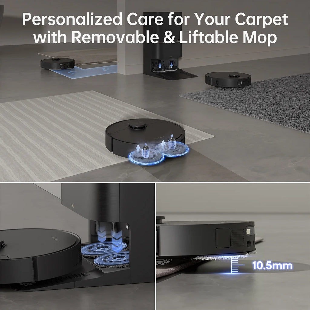 Dreame X30 Ultra Robot Vacuum, 8300Pa Suction, Self Cleaning with 140��F Water, Liftable Mop