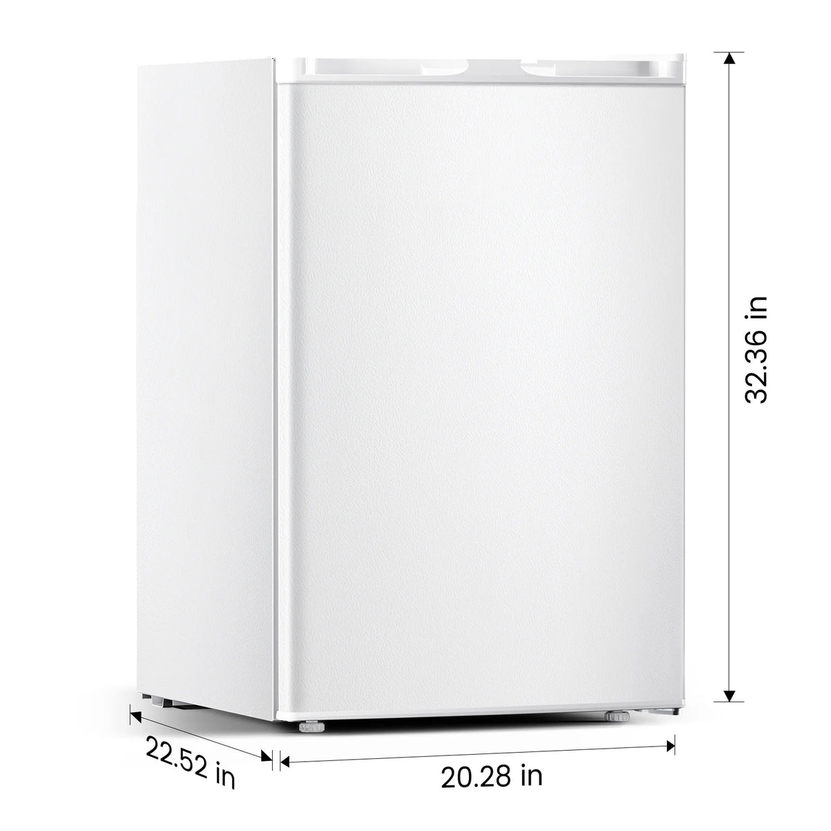 Moifoi 3.0 Cu.ft Upright Freezer, Reversible Single Door Vertical Freezers w/ Removable Shelf, Energy Saving, Silver