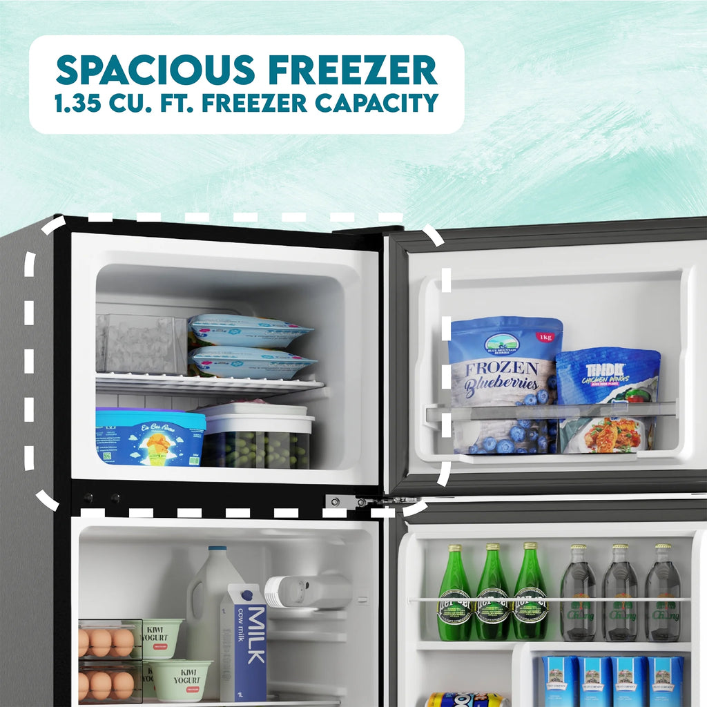 Conserv 19in BLACK Compact 2 Door Refrigerator 4.5cf Reversible Door 110V