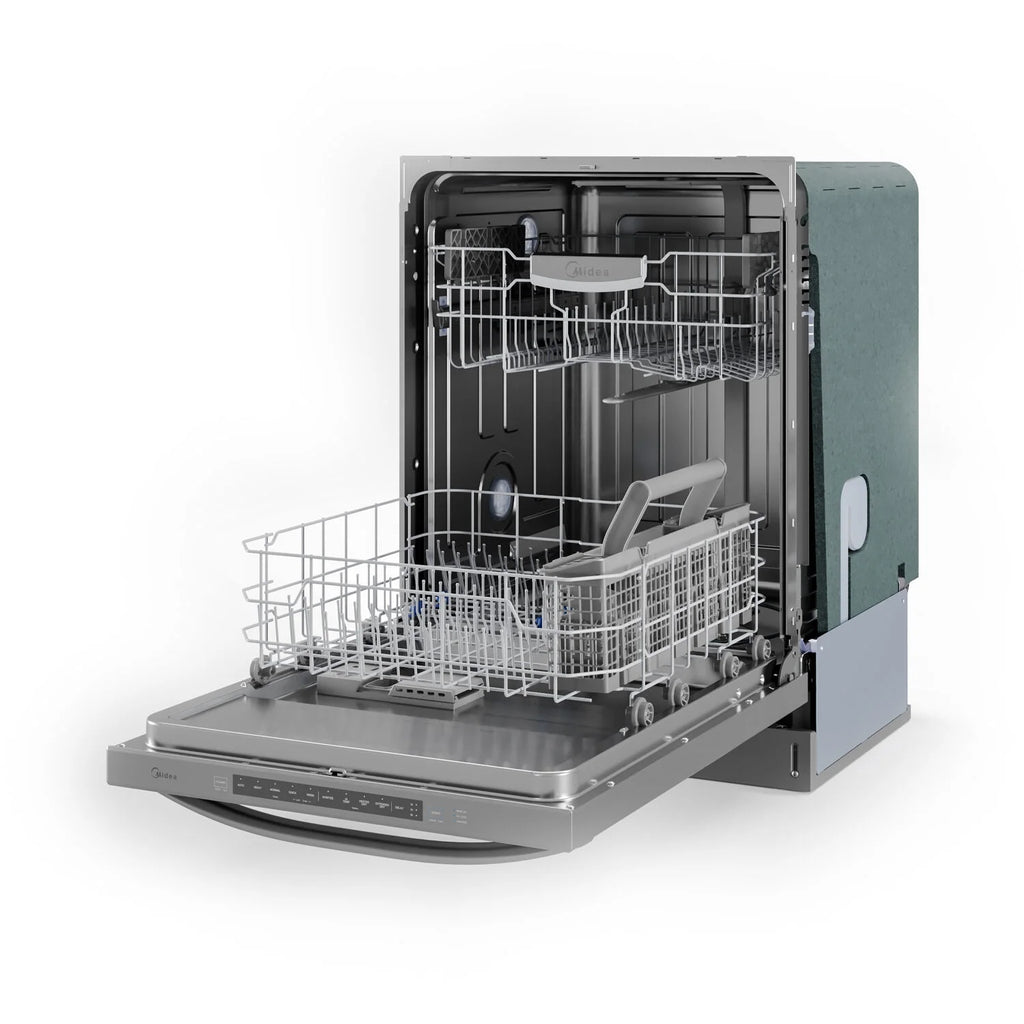 Midea 49 dBA Ultra-Quiet Dishwasher with Extended Dry, Stainless Steel