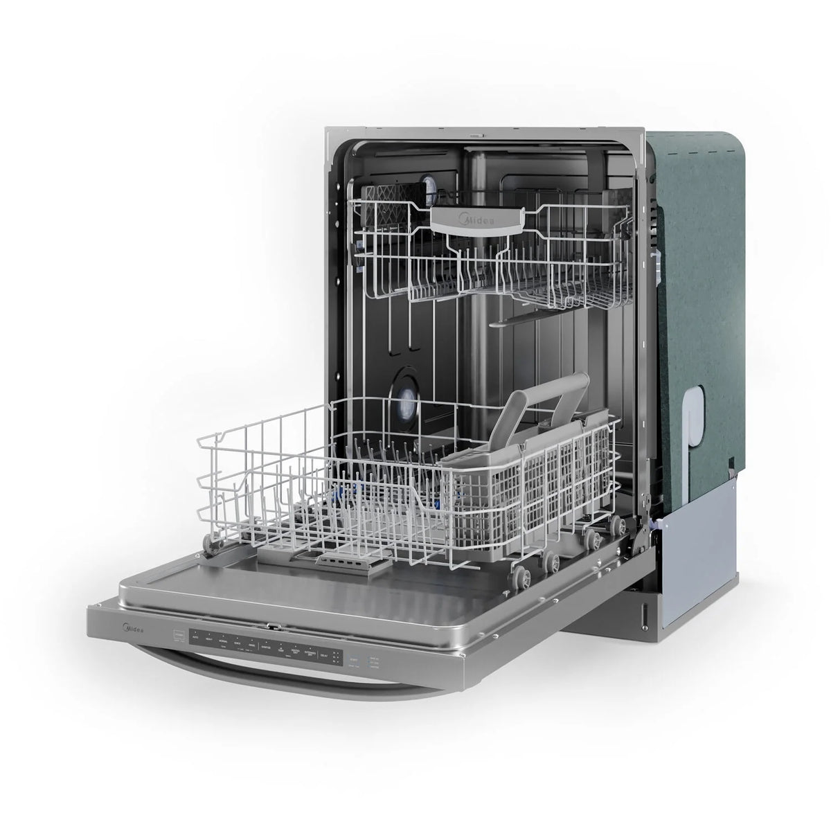 Midea 49 dBA Ultra-Quiet Dishwasher with Extended Dry, Stainless Steel