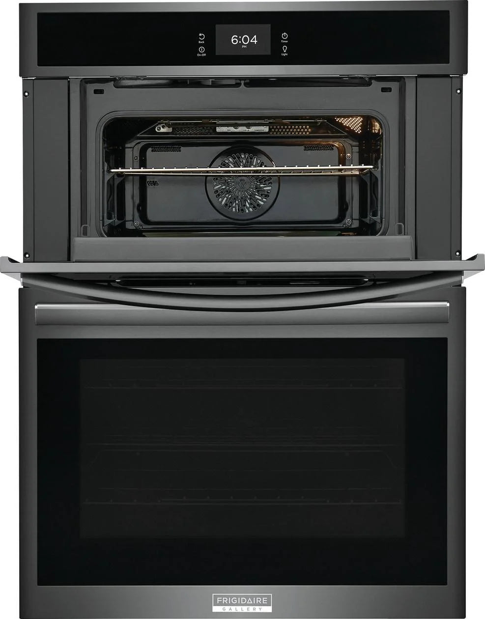 Frigidaire Gallery GCWM3067AD 30 inch Black Stainless Wall Oven and Microwave Combination