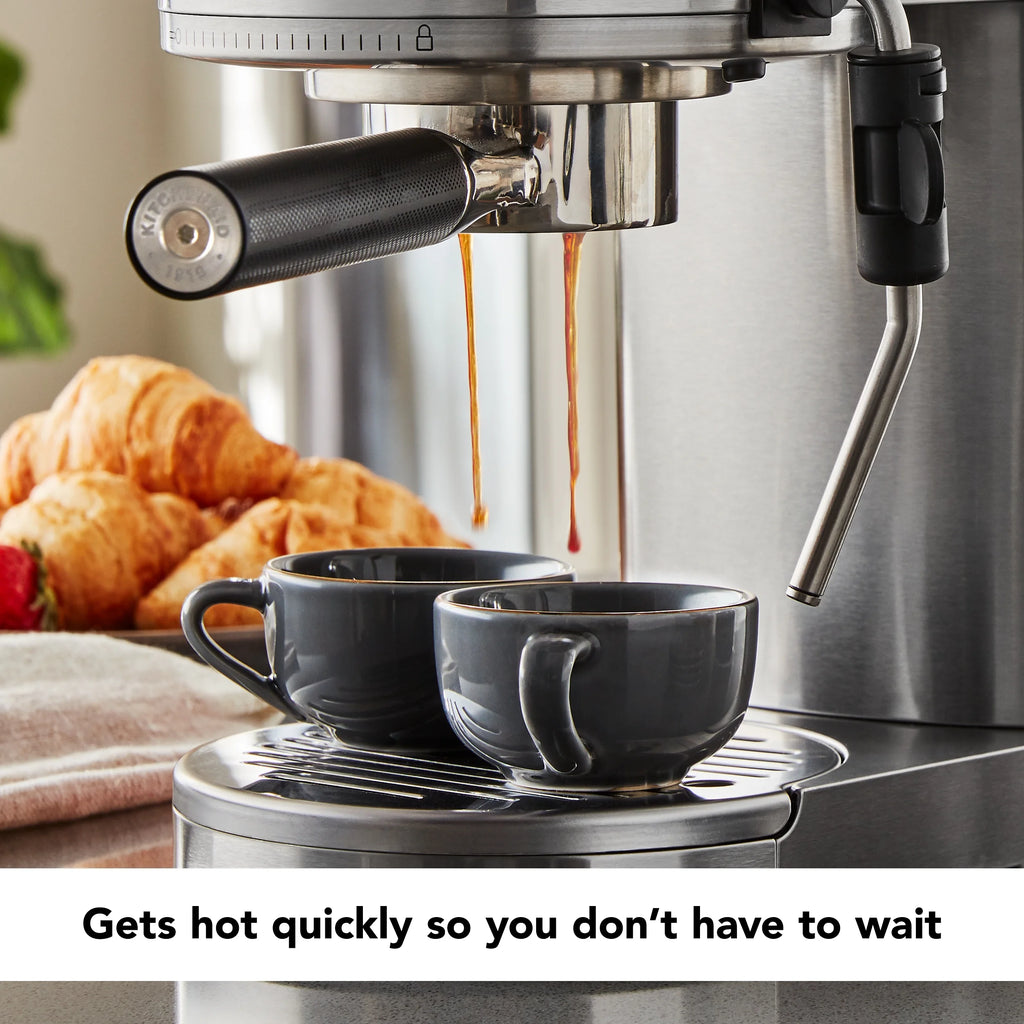 KitchenAid Metal Semi-Automatic Espresso Machine, Empire Red, KES6503