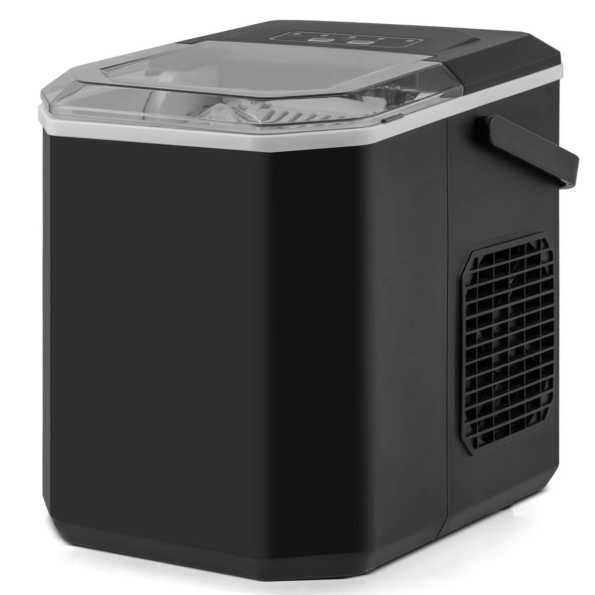 Costway Countertop Ice Maker Portable Ice Making Machine 6-13 Mins 9 Ice 26.5 lbs/24 Hrs Black
