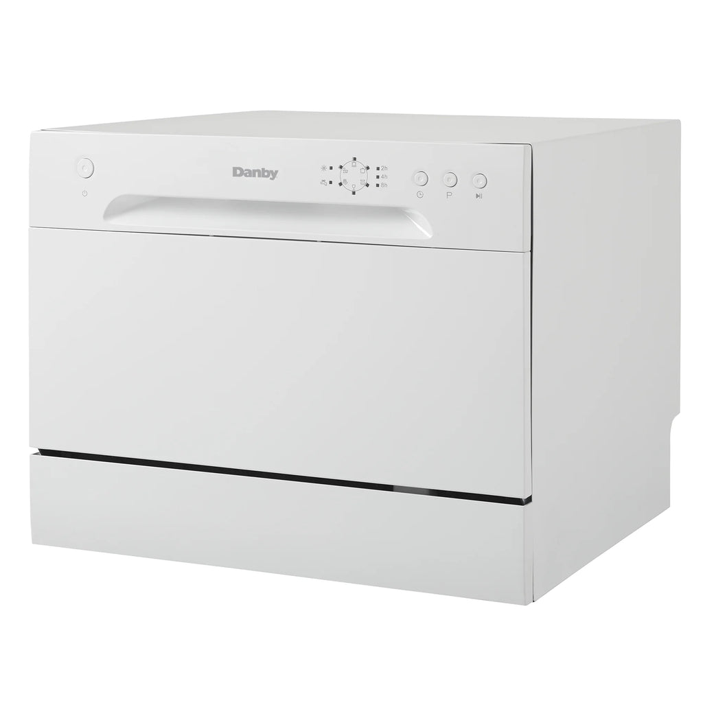 Danby 6 Place Setting Countertop Dishwasher in White (DDW621WDB)