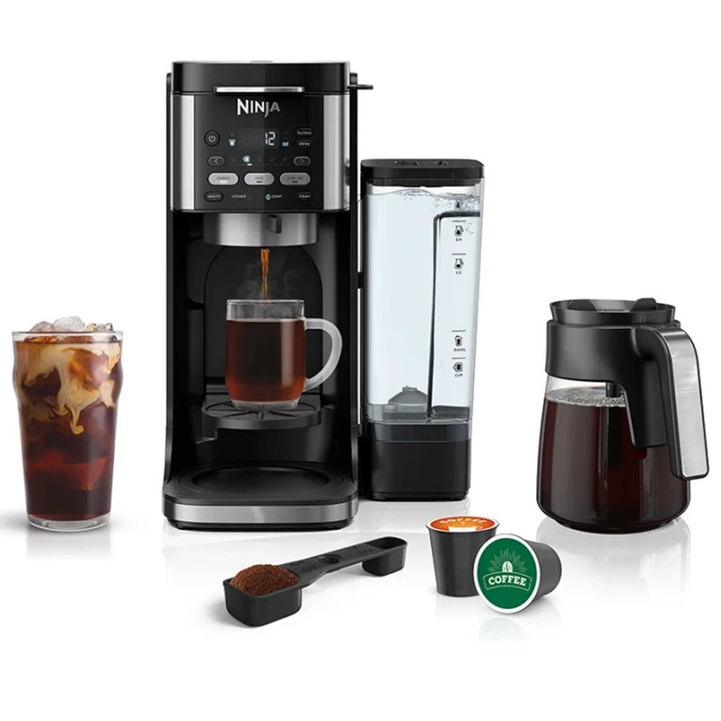 Restored Ninja CFP101 DualBrew Hot & Iced Coffee Maker, Black -Bundle with 2 Year Enhanced Protection Pack (Refurbished)
