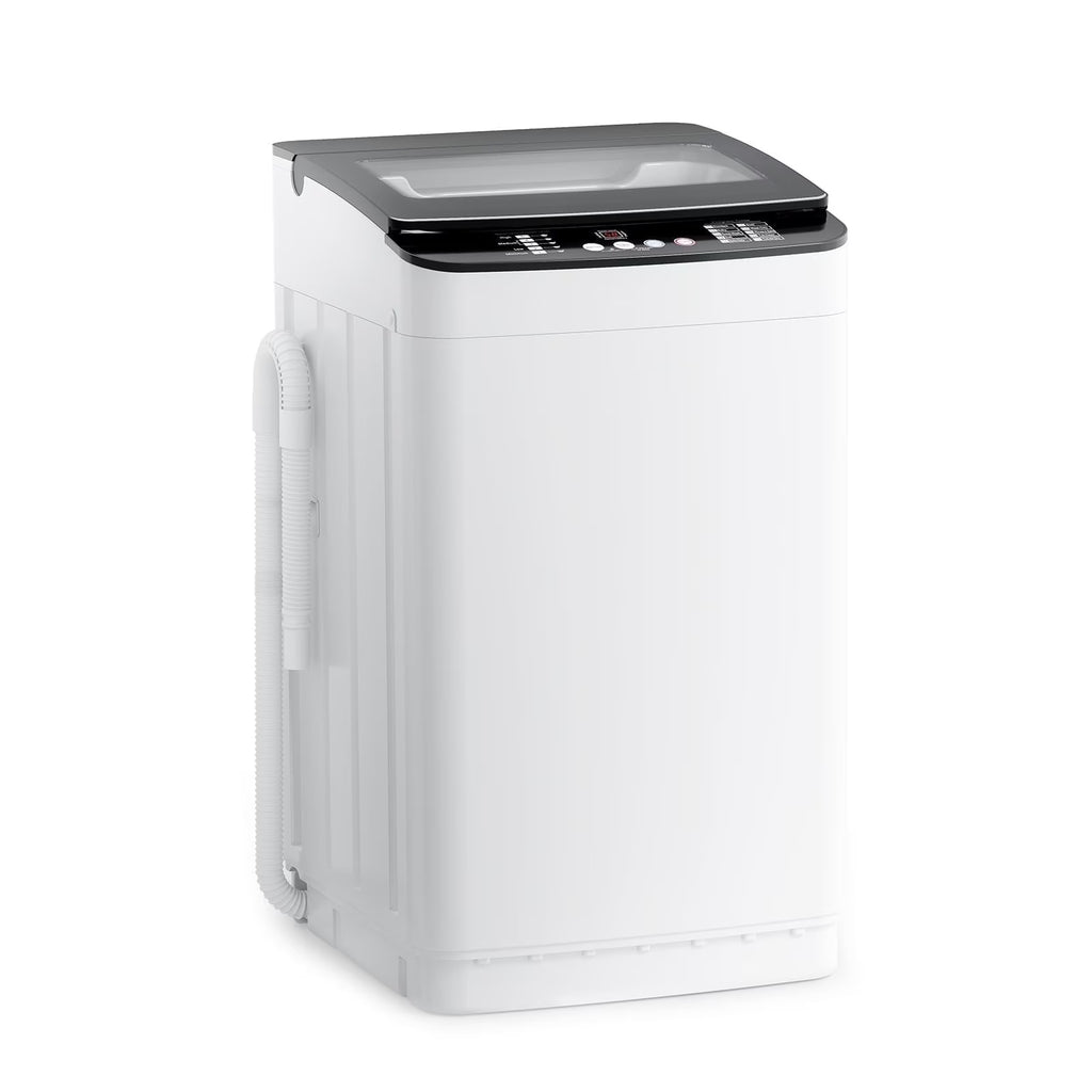 Auertech 18lbs Portable Washing Machine, Fully Automatic Portable Washer with LED Display,Washer & Dryer Combo, 7 Wash Cycles, 4 Water Levels