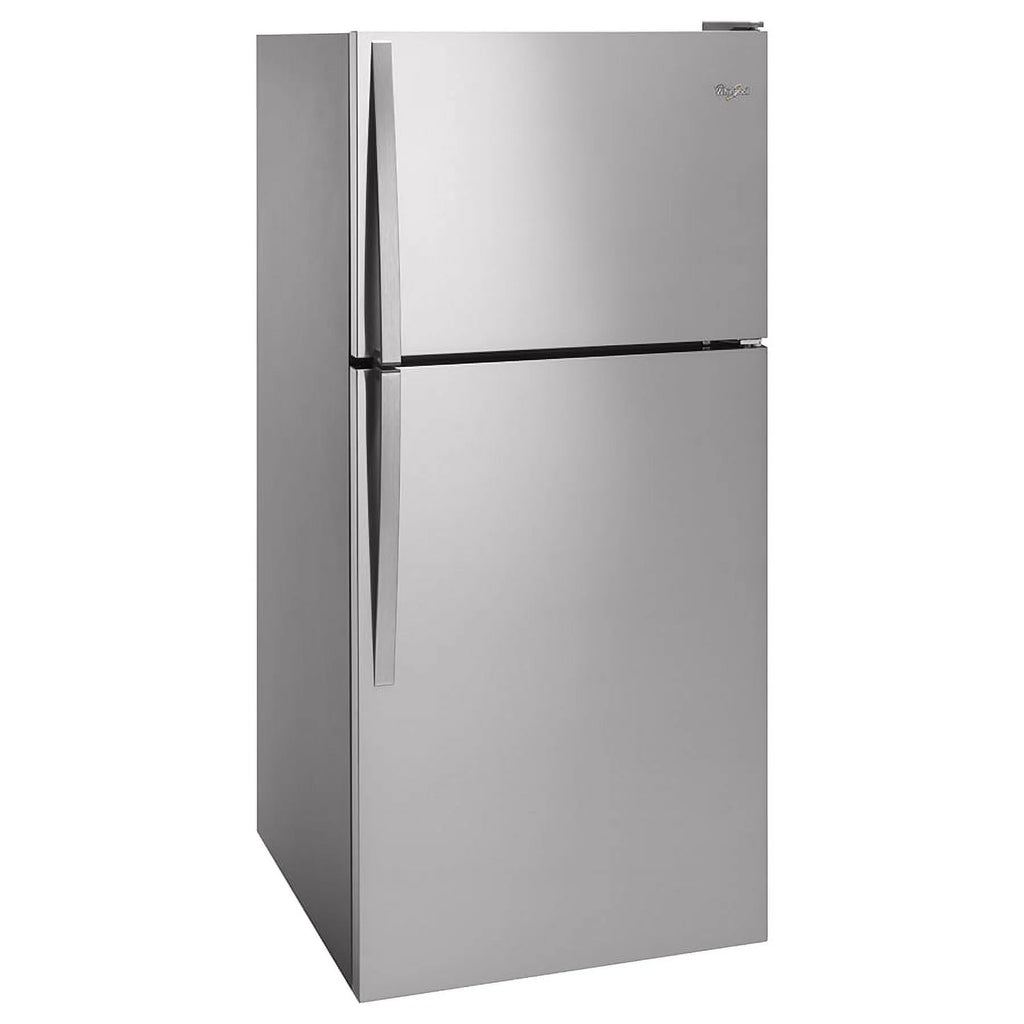 Whirlpool WRT318FZDM: Refrigerador con Congelador Superior de 30 Pulgadas de Ancho - 18 cu. ft - Acero Inoxidable.