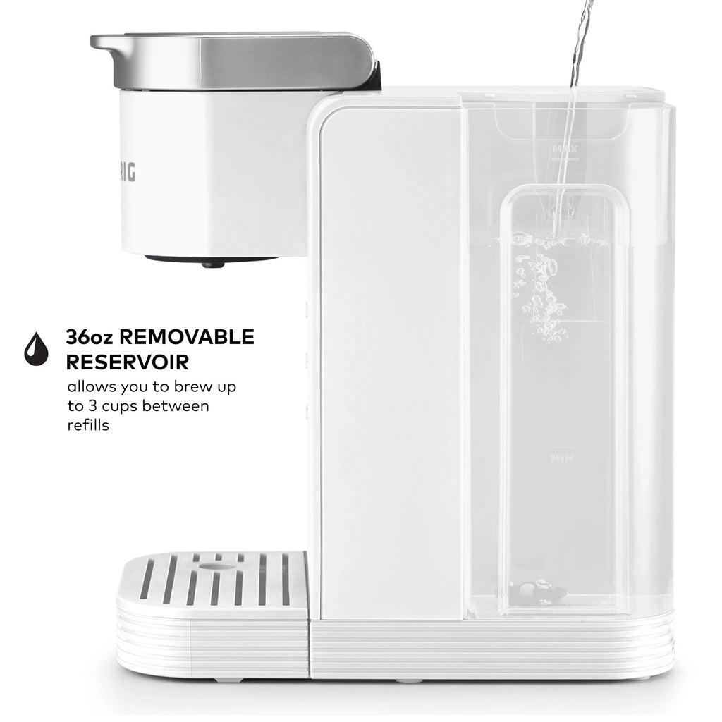 Keurig K-Iced Essentials Iced and Hot Single-Serve K-Cup Pod Coffee Maker, White