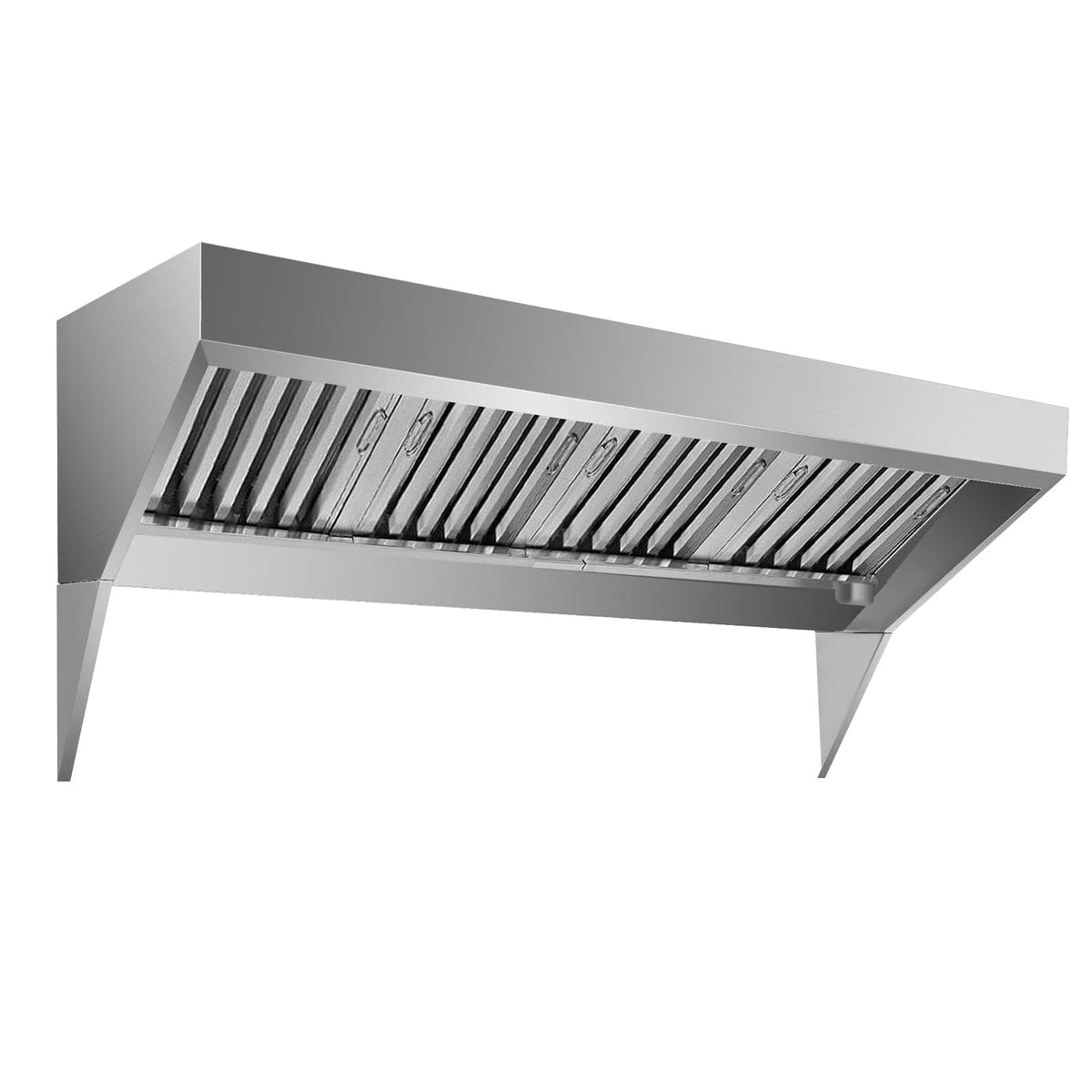 Aoile Commercial Exhaust Hood, 94.48" Rust Resistant Wall Mount Range Hood