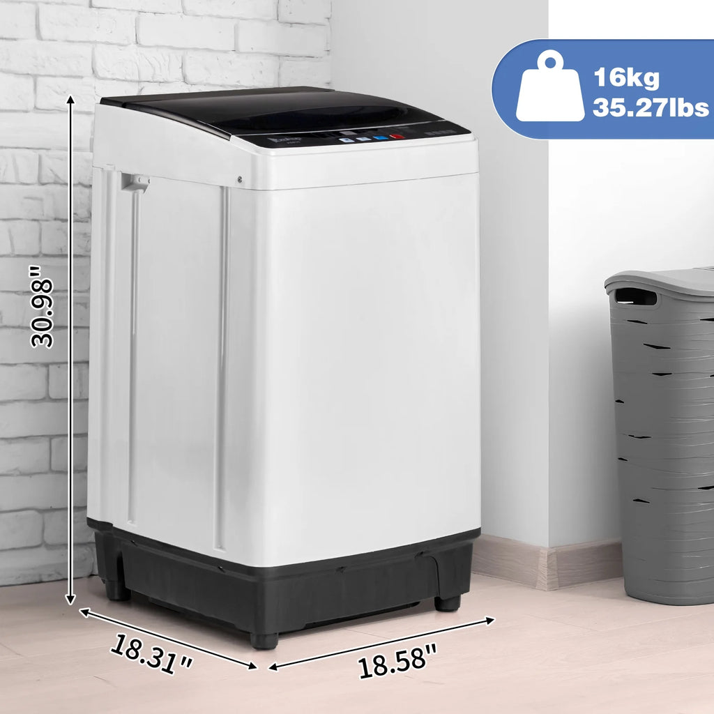Ktaxon 17.8lbs Portable Fully Automatic Washing Machine W/ Drain Pump