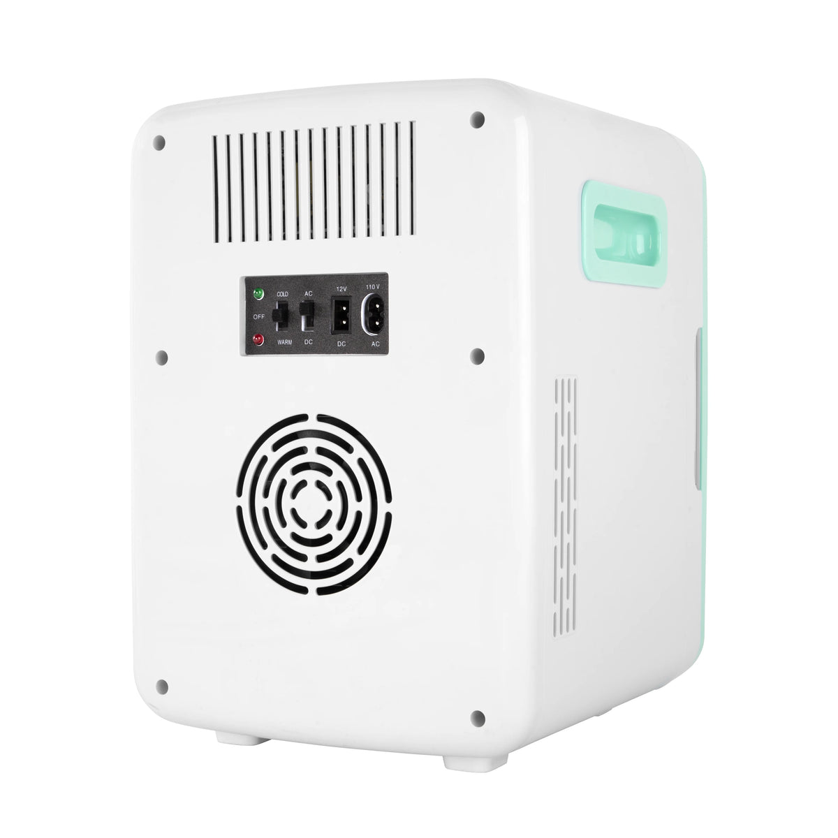 Cooluli Classic Turquoise 10 Liter Compact Portable Cooler Warmer Mini Fridge for Bedroom, Office, Dorm, Car - Great for Skincare & Cosmetics (110-240V/12V)