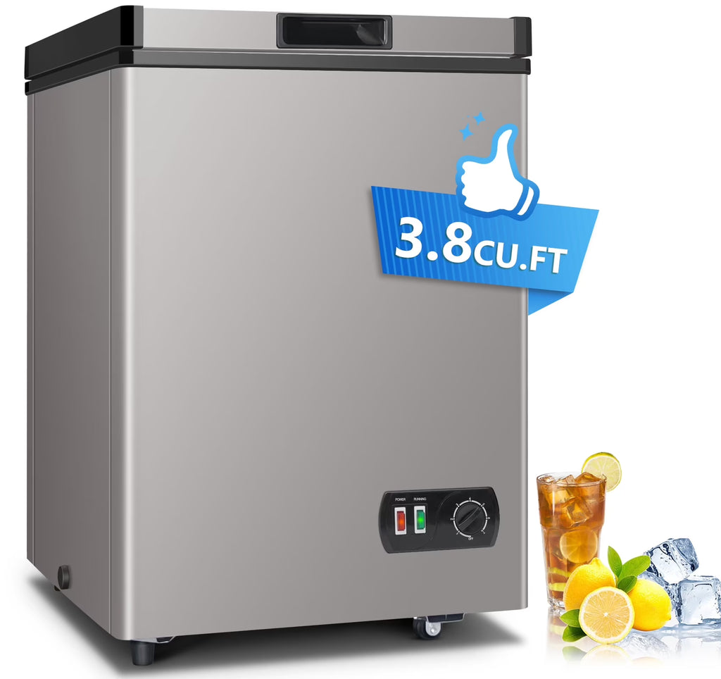 PRO CHOICE 3.8 cu ft Compact Chest Freezer, White