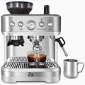 BEKAY Espresso Coffee Machine 15 Bar with Grinding Coffee Filter Milk Frother, Automatic Coffee Maker for Home
