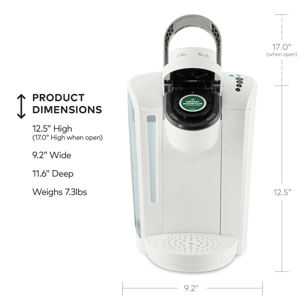 Keurig K-Select Single-Serve K-Cup Pod Coffee Maker, Matte White