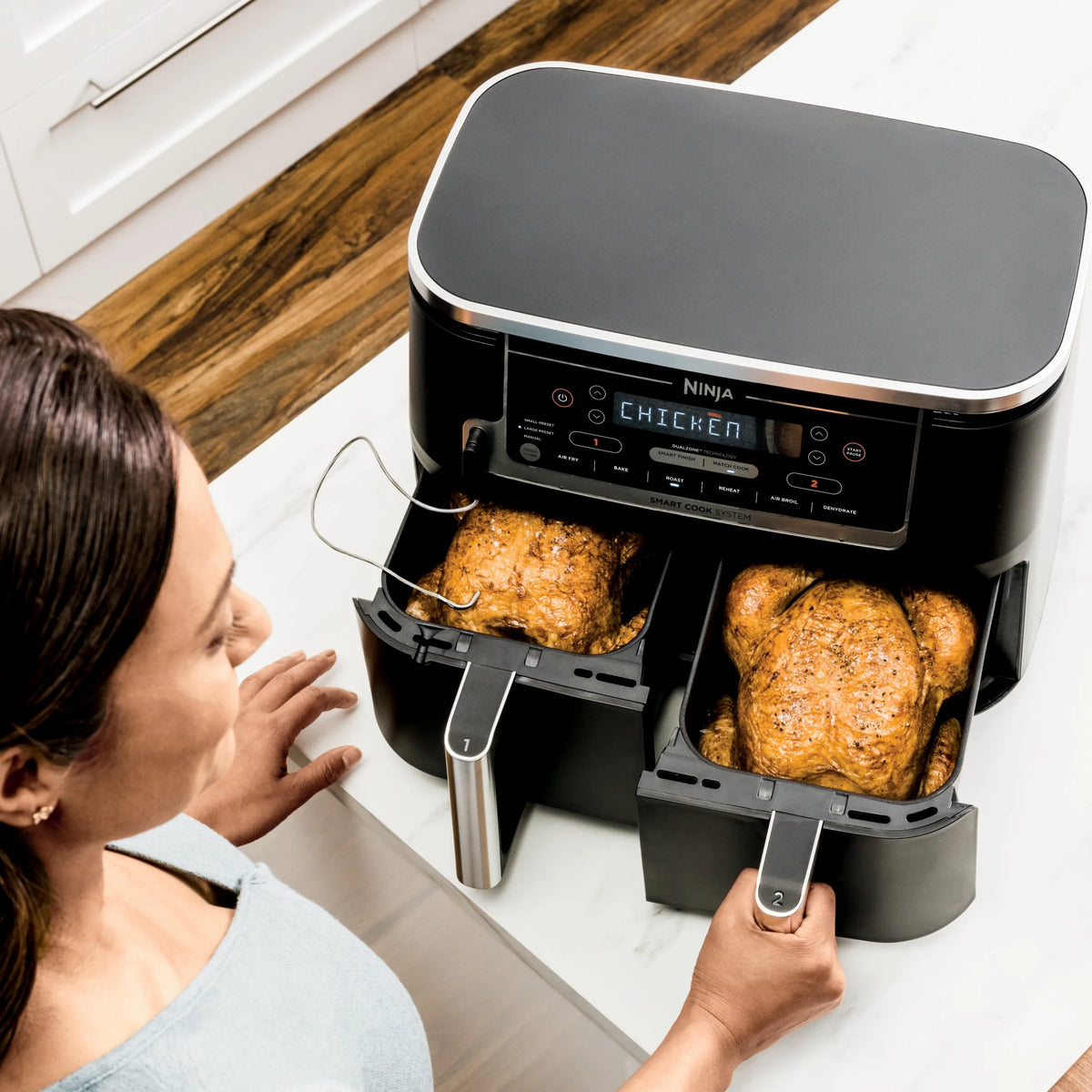 Ninja?? Foodi?? 6-in-1 Smart 10-qt. 2-Basket Air Fryer