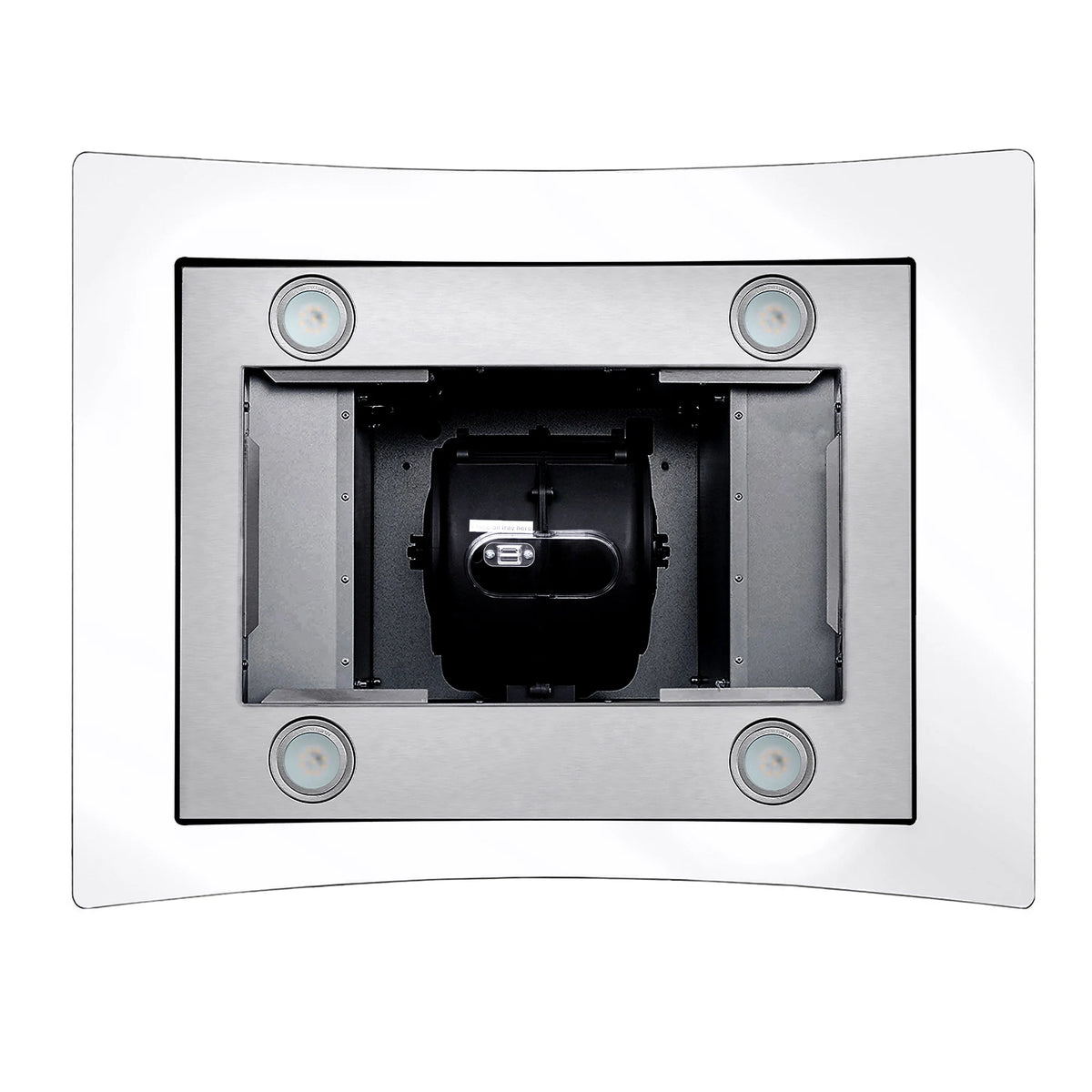 Cosmo 30 in. Ducted Island Range Hood in Stainless Steel with LED Lighting and Permanent Filters