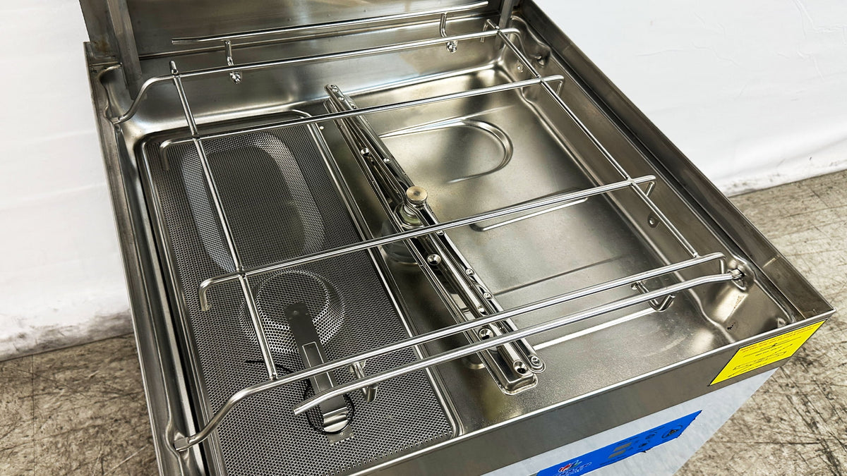 NSF 28 in. Single Rack Door Type Dishwasher, High Temp with Booster, 3-phrase 240V Freestanding Washer