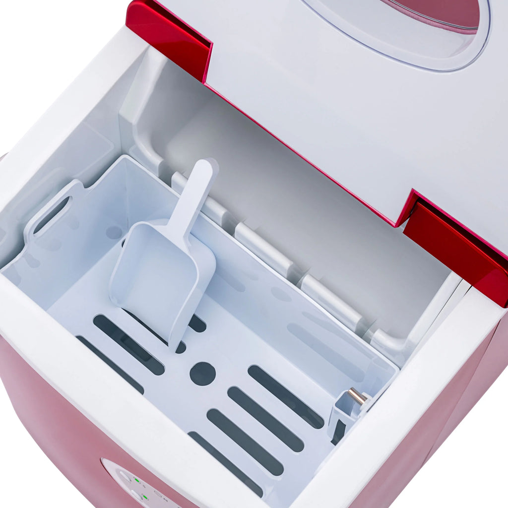 Newair 28 lb. Portable Bullet Ice Maker in Red