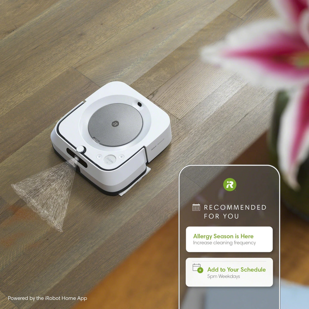 iRobot Braava Jet M6 (6110) Ultimate Robot Mop- Wi-Fi Connected, Precision Jet Spray, Smart Mapping, Works with Google Home, Ideal for Multiple Rooms, Recharges and Resumes