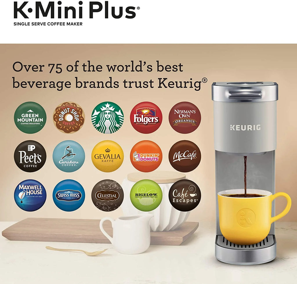 Keurig K-Mini Plus Single Serve K-Cup Pod Coffee Maker - Studio Gray