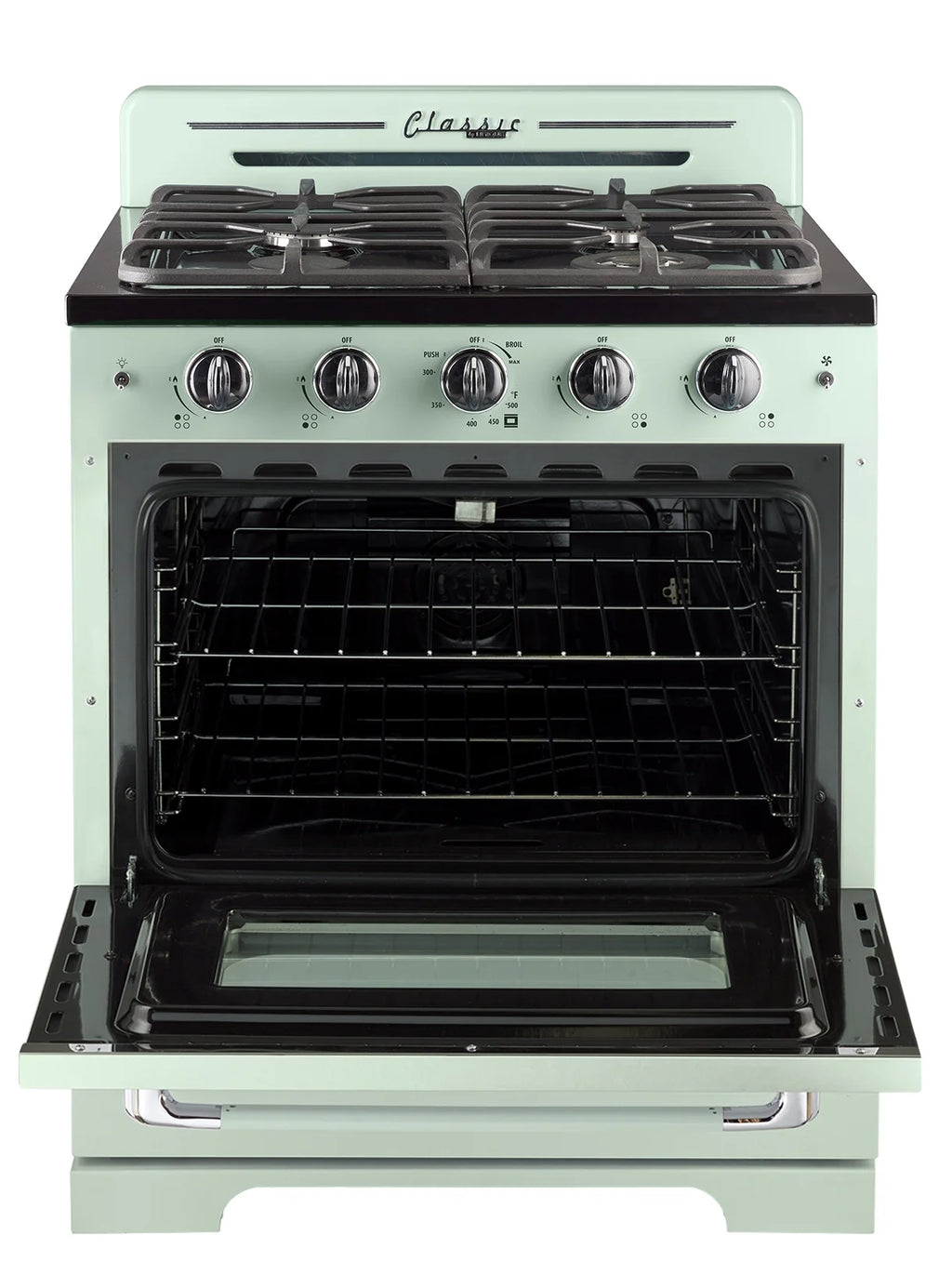 Unique Classic Retro 30" 3.9 cu/ft Freestanding Gas Range with Convection Oven and Sealed Burners