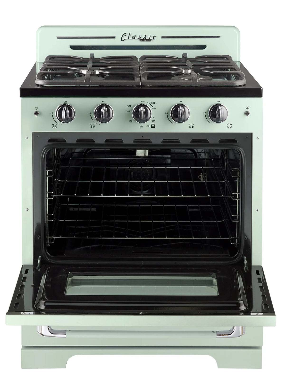 Unique Classic Retro 30" 3.9 cu/ft Freestanding Gas Range with Convection Oven and Sealed Burners