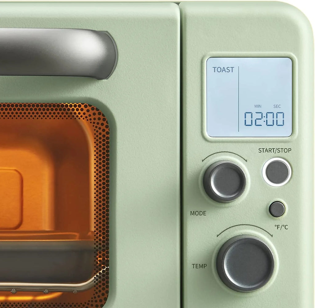 BUYDEEM 7-in-1 Digital Air Fryer Countertop Toaster Oven, 11QT, Mint Green