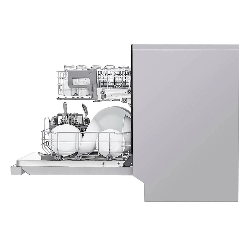 LG ADFD5448AT 24 inch 48dBA Stainless Front Control Dishwasher with QuadWash