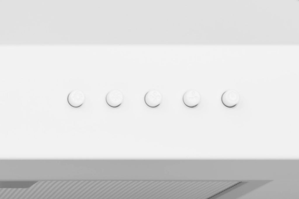 Hauslane Chef Series Base Model WM-530 30" Convertible Wall Mount Chimney Range Hood 120V in Matte White