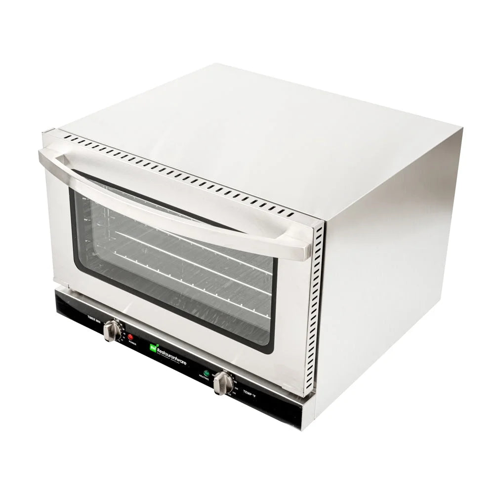 Hi Tek Stainless Steel Half Size Countertop Convection Oven - 120V, 1600W - 1.5 cu ft - 1 count box