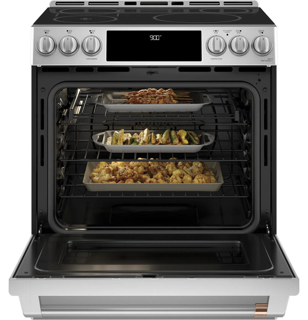 CAFE CHS90XP2MS1 slide in electric range