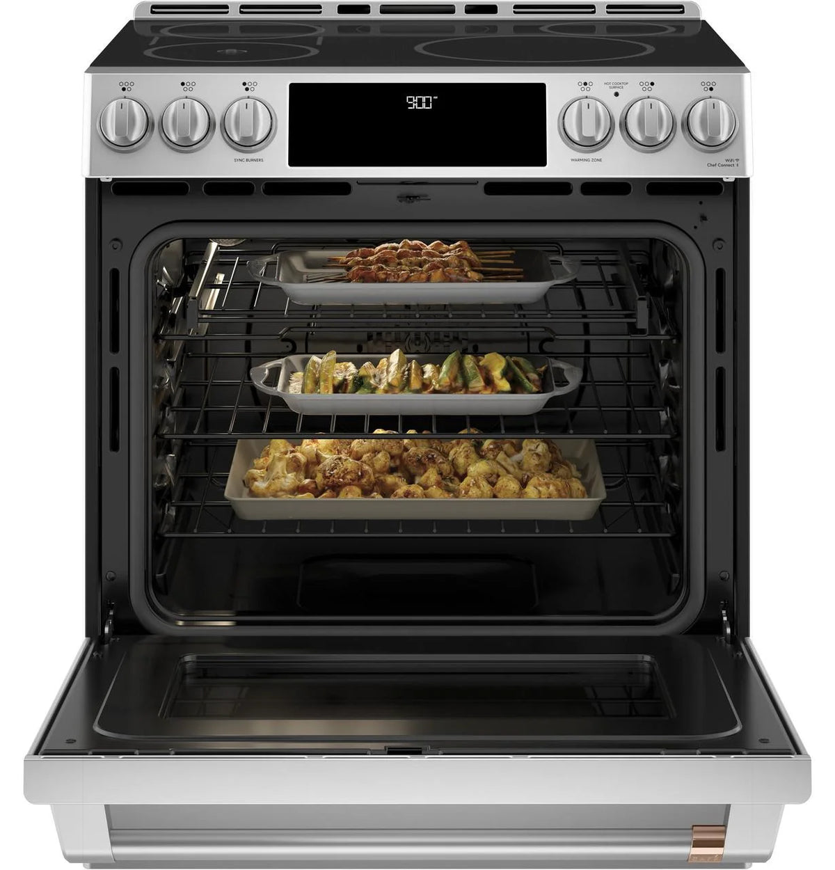 CAFE CHS90XP2MS1 slide in electric range
