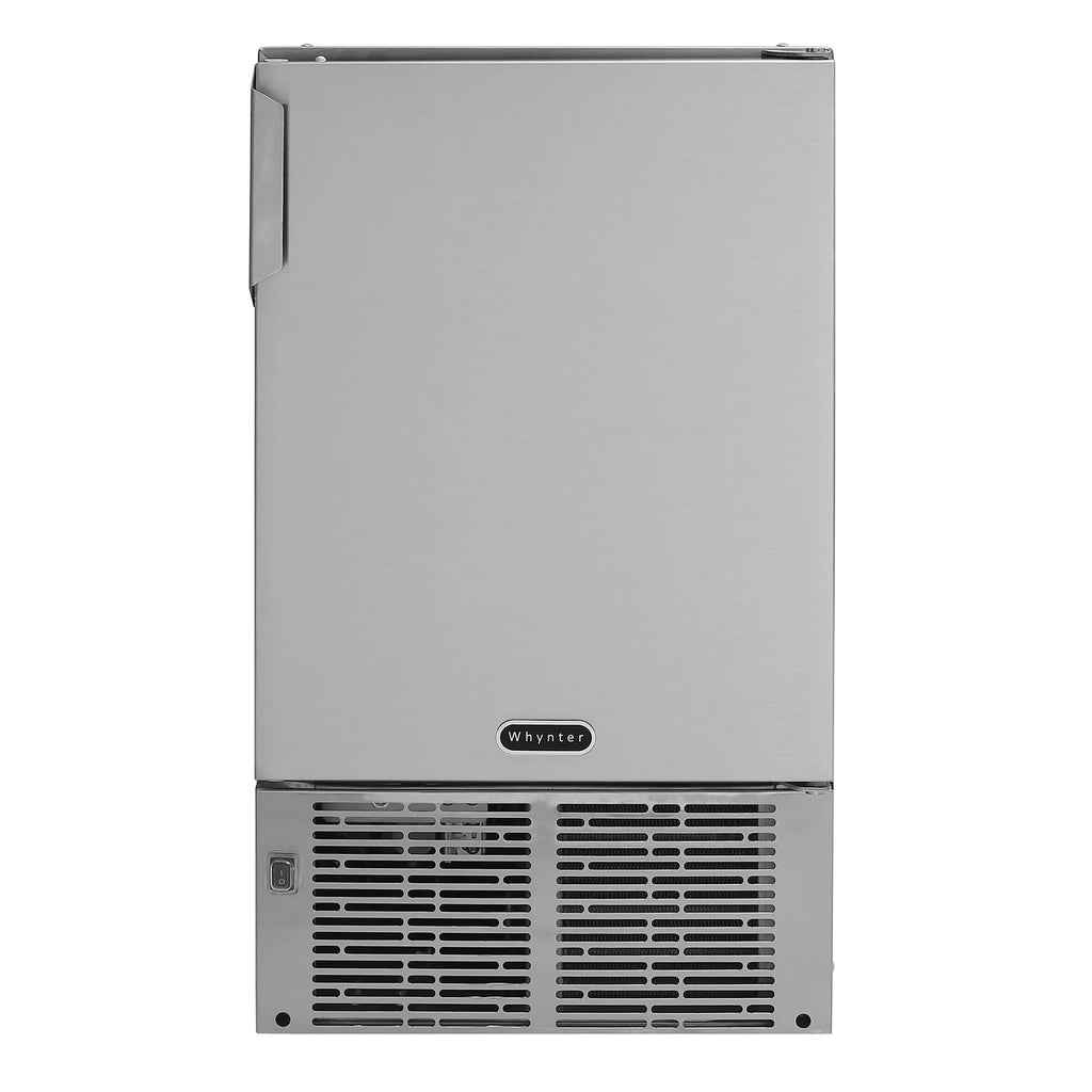 Whynter 14'' Undercounter Automatic Stainless Steel Marine Ice Maker 23lb Daily Output