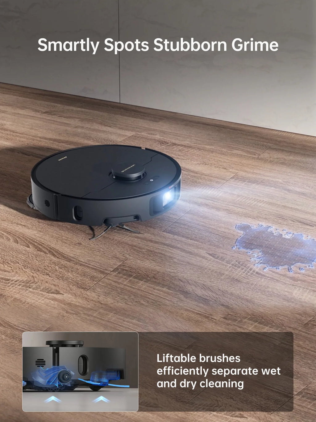 dreame L40 Ultra Robot Vacuum with Removable & Liftable Mop, Extendable & Liftable SideBrush, 11,000Pa Suction, 149a?? Mop & Washboard Self Cleaning, Auto-Empty, Auto Refill, Voice Control