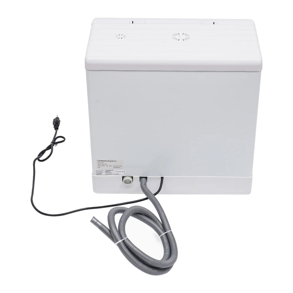 Peakora Portable Countertop Dishwasher, 3-in-1 Function Flip-Top Dishwasher, 800w Mini Dishwasher for Small Households Apartments Boats 17.72*15.75*17.32in