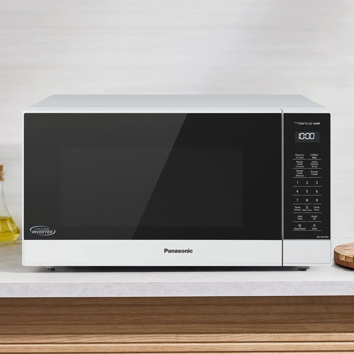 Panasonic 1.6-cu. ft. 1250W Countertop Microwave with Inverter Technology, Black NN-SN74PB