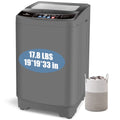 Veeboto 17.8lb Full Automatic Washing Machine, Compact Washing Machine with Drain Pump, Power Motor 20-Mins Quick Wash, LED Display, Washer and Dryer Combo Low Noise for Apartment Dorm Household
