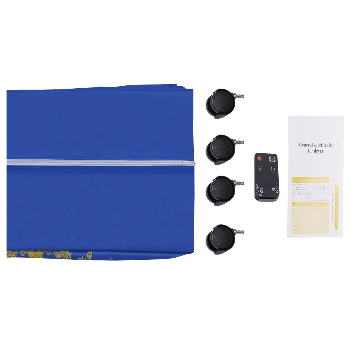 Clothes Dryer Portable Travel Dryer Machine Portable Dryer for Apartments New Generation Electric Clothes Drying Blue 2 Layers for Families Apartments Campers Student Dormitories