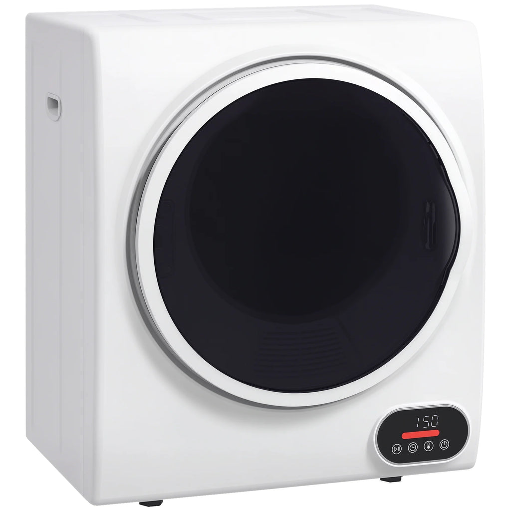 HOMCOM 1.5 cu Ft 120V Charcoal Gray Electric Dryer