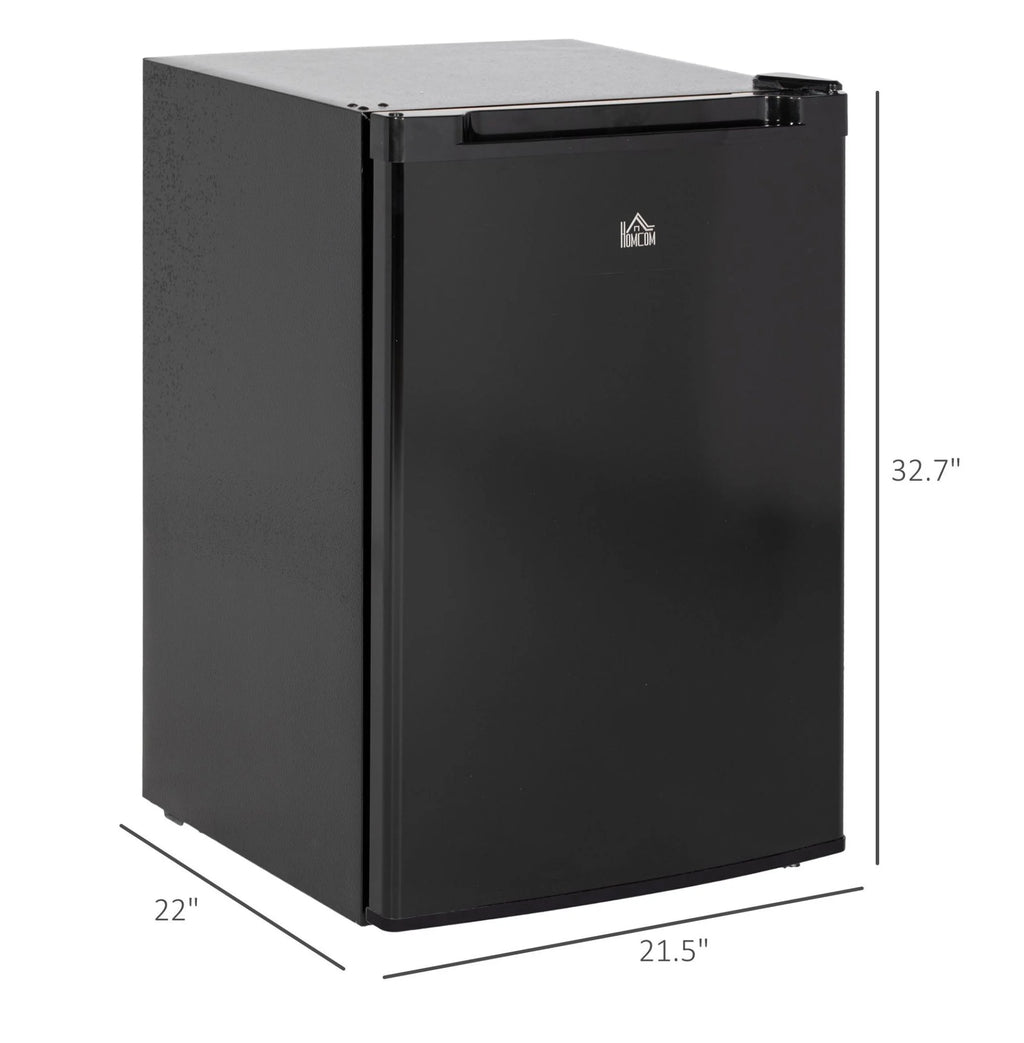 3 Cu Ft Small Upright Freezer Black Adjustable Thermostat Reversible Door for Apartments