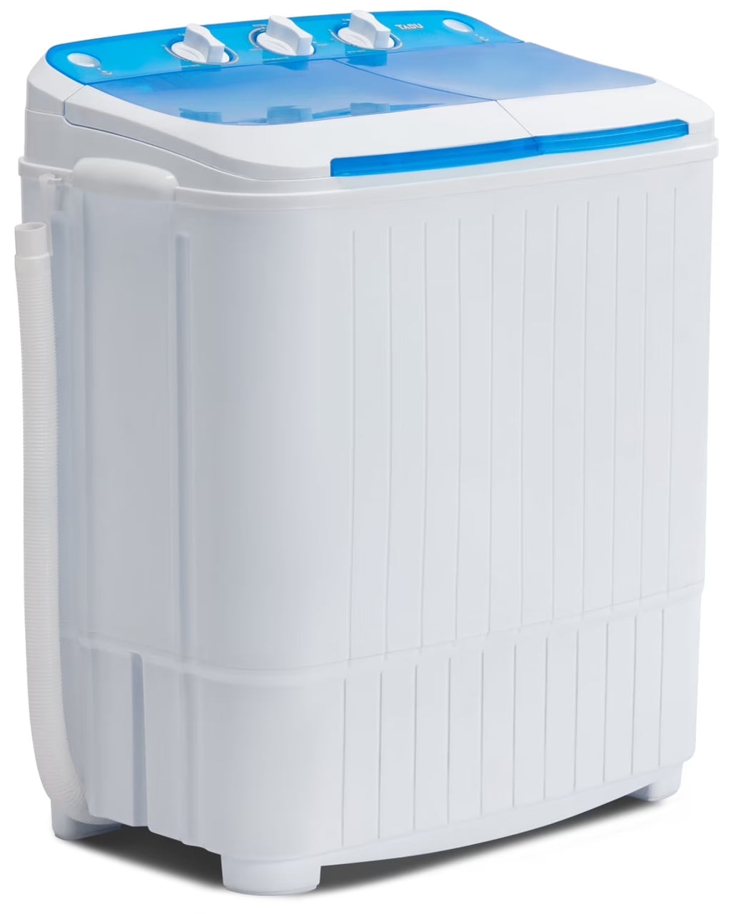 Muhub 18 lbs Portable Washing Machine,Compact Twin Tub Wash&Spin Combo for Apartment, Dorms, Gray