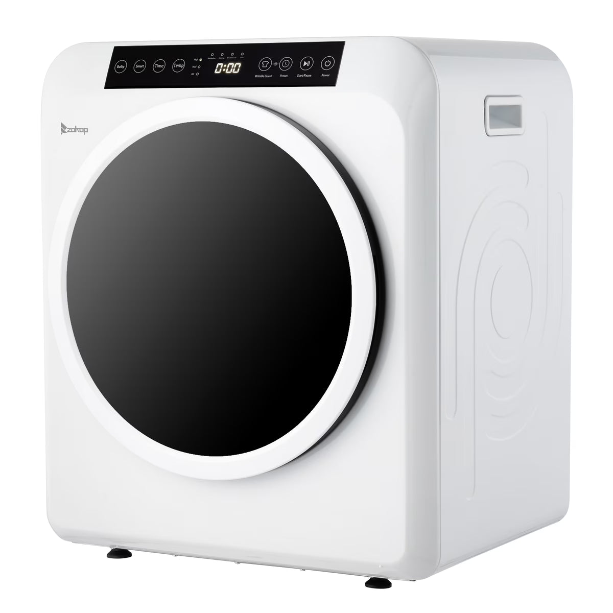 BAYUELSWU 3.5 Cu.Ft Portable Clothes Dryer, 1300W Clothes Dryer with Stainless Steel Tub, Front Load Tumble Laundry Dryer with LCD Touch Panel, 110V Portable Dryer for Laundry, Apartments, Dorms