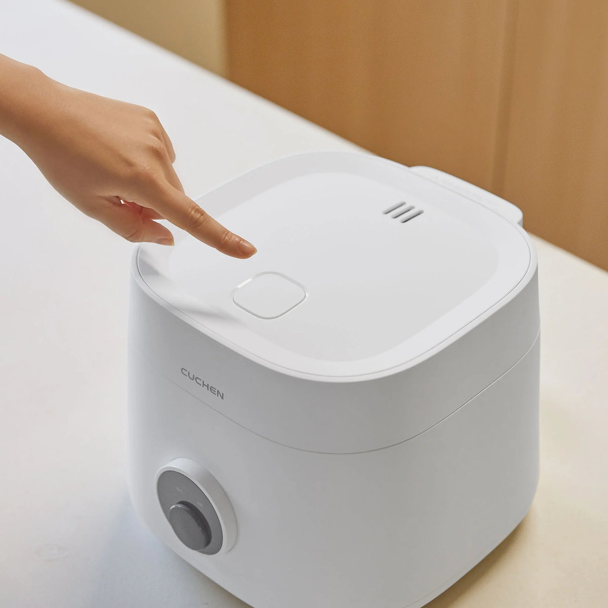 CUCHEN CRE-D0601WUS | Rice Cooker 6 Cup (Uncooked) and Warmer | Detachable Clean Cover | Nonstick Inner Pot | White