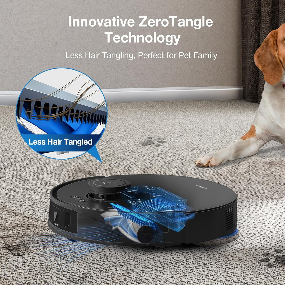 ECOVACS DEEBOT T30S AI Robot Vacuum and Mop - AI Camera, 11000Pa, ZeroTangle, TruEdge, Hot Water Mop